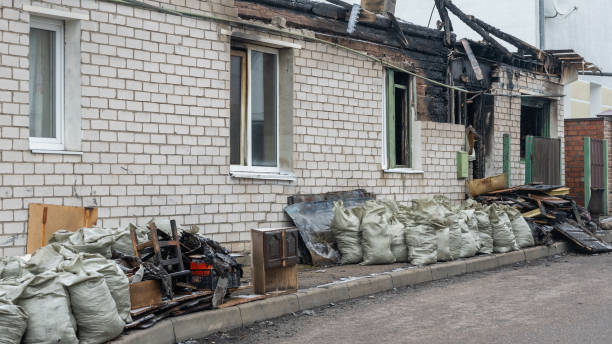 Professional Emergency Fire Cleanup technician working in Kingston, NJ